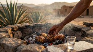 Planta de Agave cocui en el paisaje semiárido de Lara, destacando la materia prima del destilado premium venezolano.