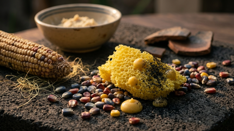 El maíz se reinventa: de la herencia ancestral a protagonista de la pastelería de vanguardia. Descubre la arquitectura dulce del grano sagrado.