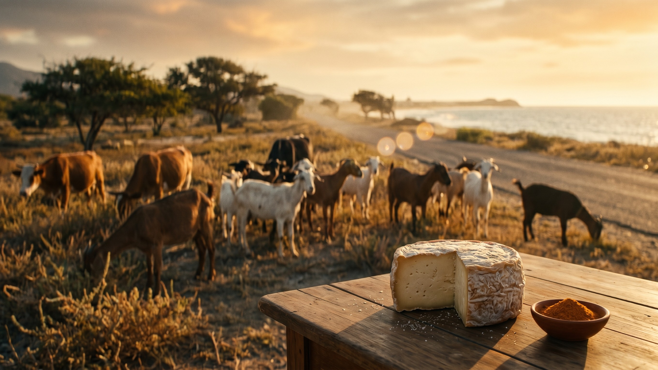 Preparación gourmet de chivo margariteño destacando sus ingredientes locales y texturas en un emplatado moderno y elegante.